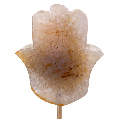 Agate Hamsa on Stand