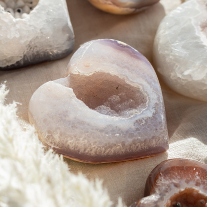 Wholesale Brazilian Agate Hearts – Polished Natural Crystals - Nativa Gems