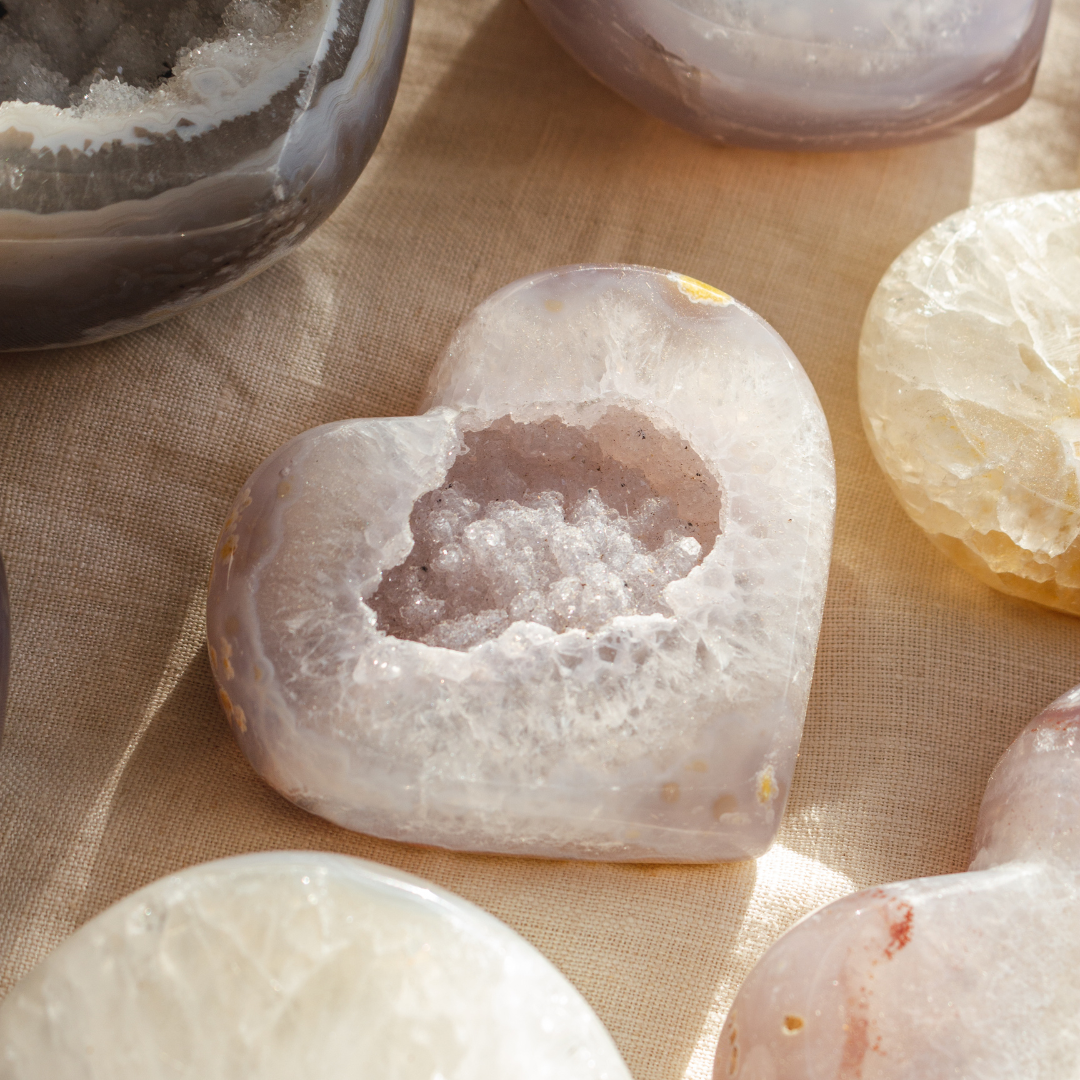 Wholesale Brazilian Agate Hearts – Polished Natural Crystals - Nativa Gems