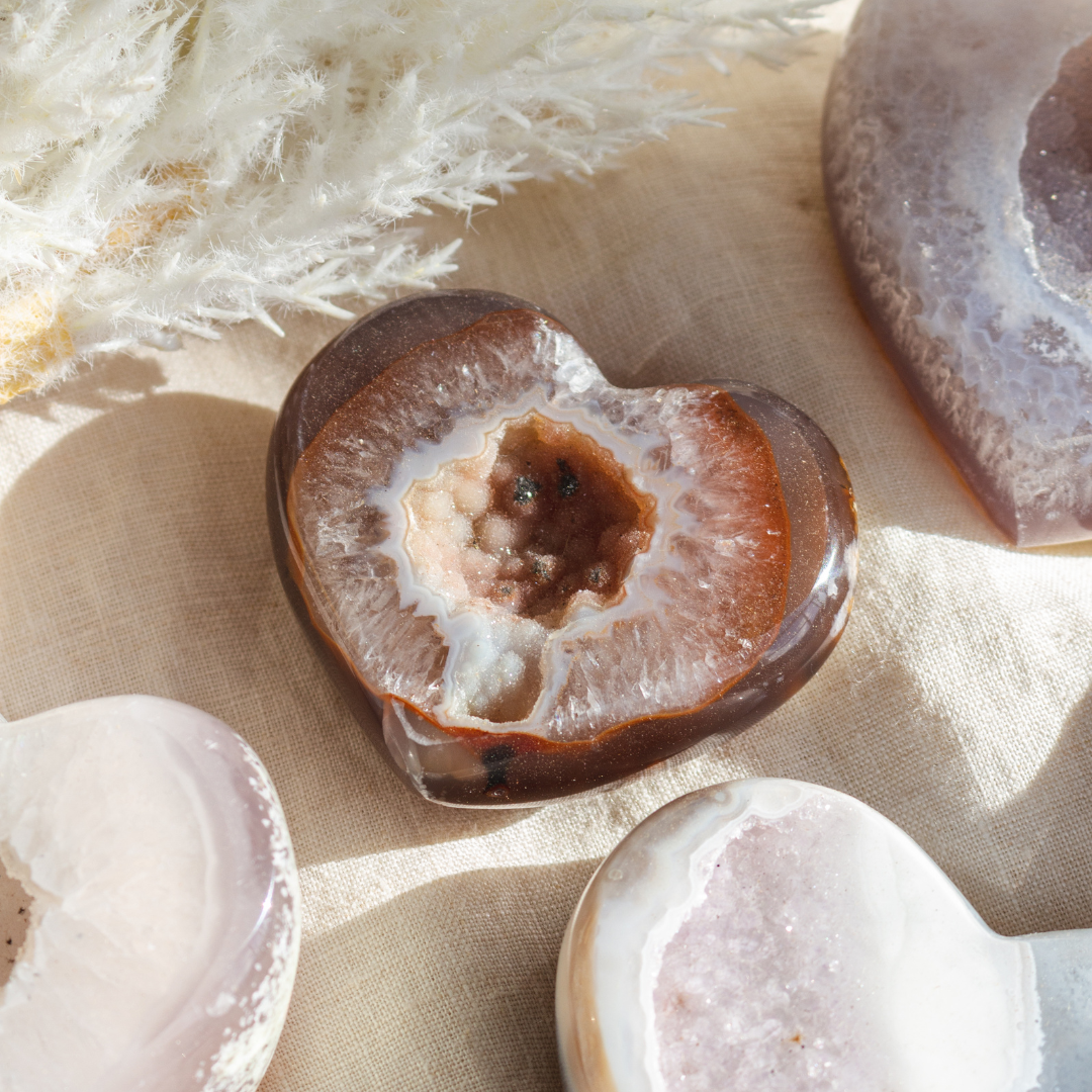 Wholesale Brazilian Agate Hearts – Polished Natural Crystals - Nativa Gems