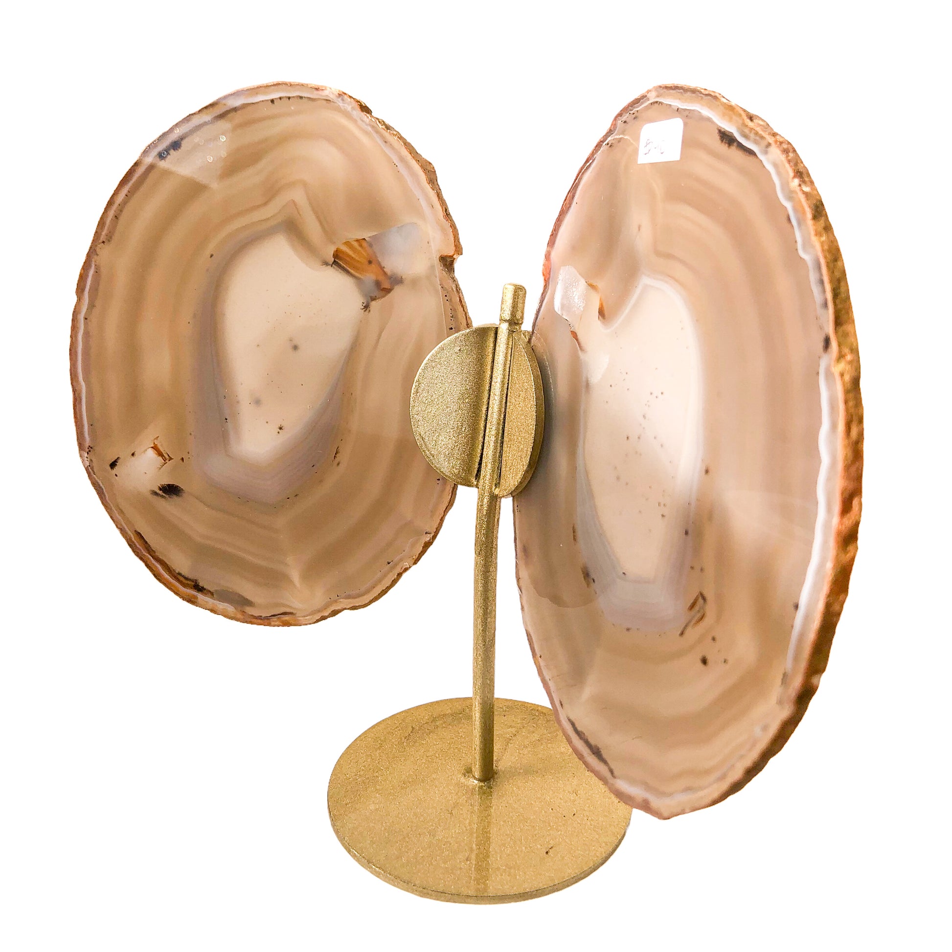 Agate Slice Butterfly on Stand