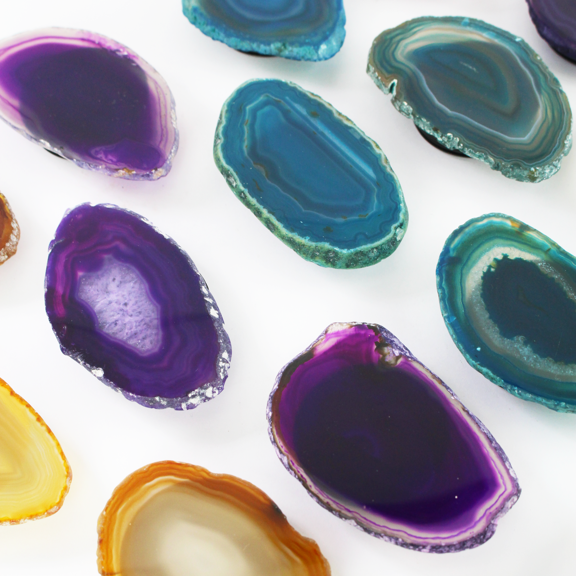 Agate Slice Phone Grips -  Nativa Gems