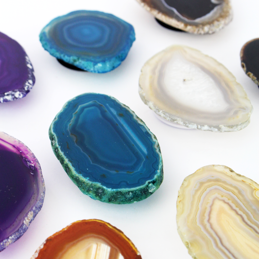 Agate Slice Phone Grips -  Nativa Gems