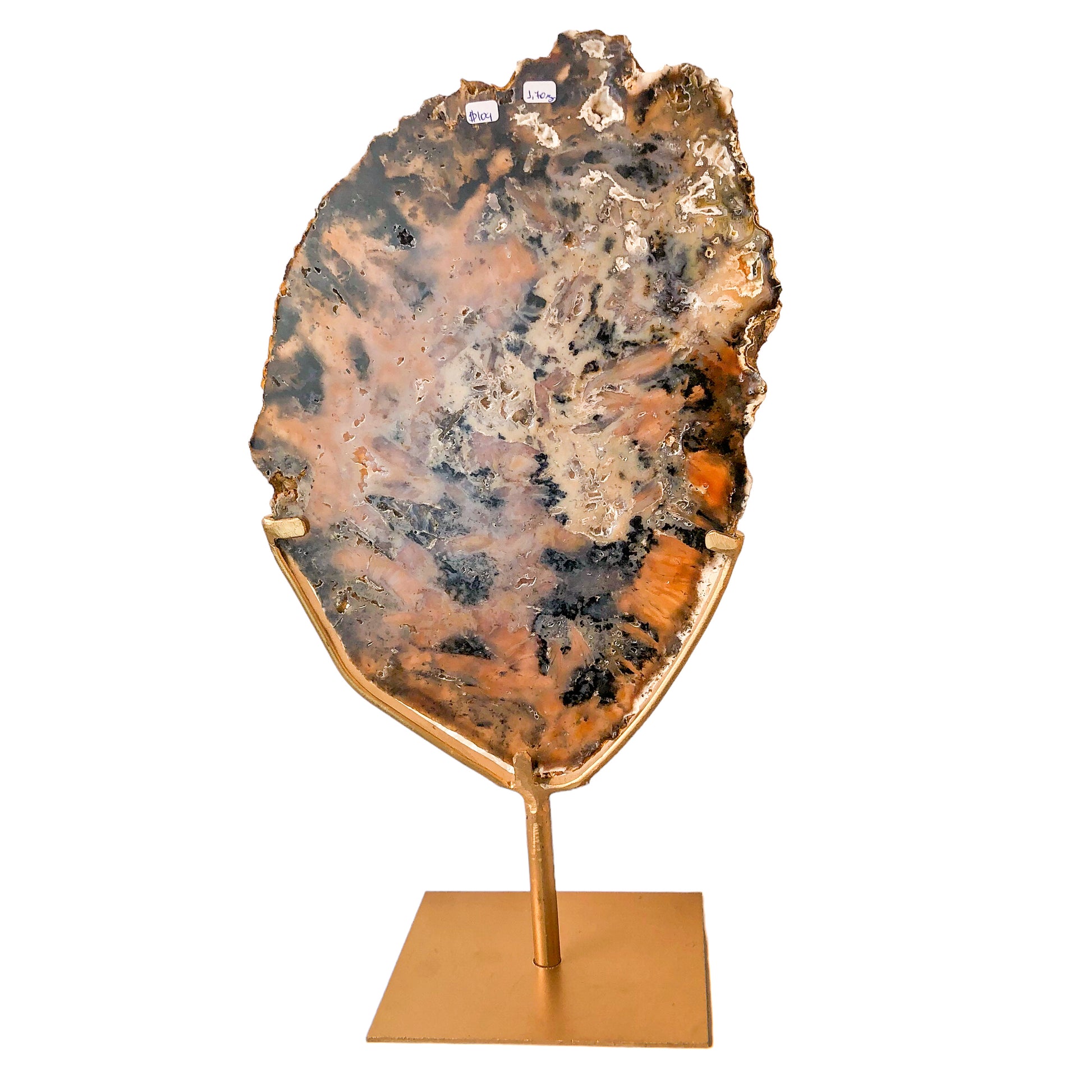 Agate Slice on Stand