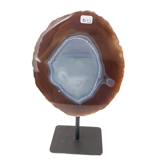 Agate Slice on Stand