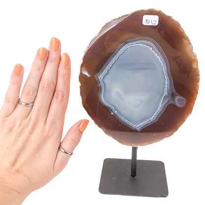 Agate Slice on Stand