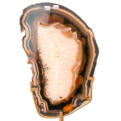 Agate Slice on Stand