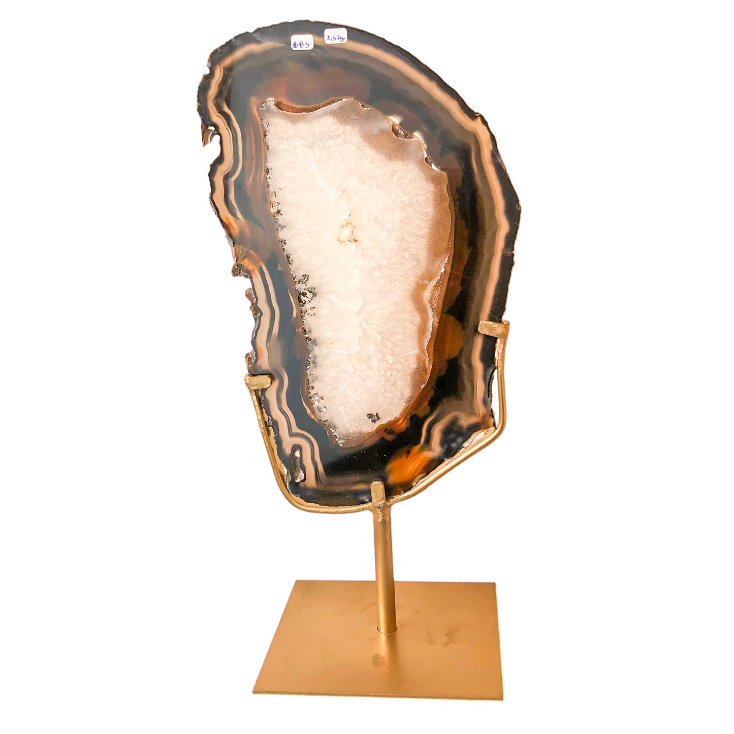 Agate Slice on Stand