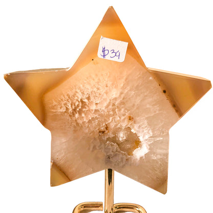 Agate Star on Stand