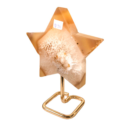 Agate Star on Stand