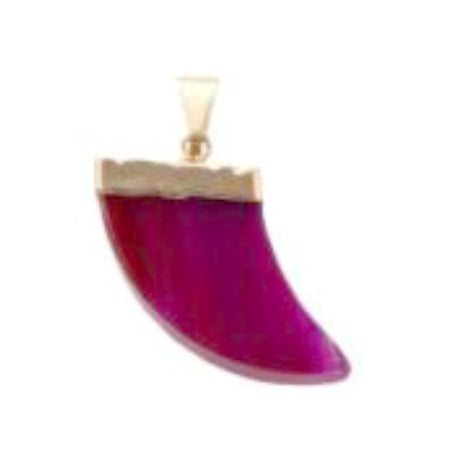 Agate Shark Fin Pendants