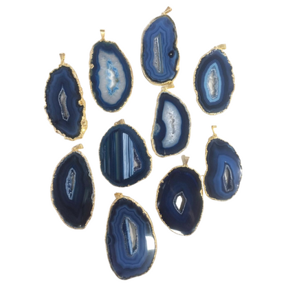 Agate Slice Pendants