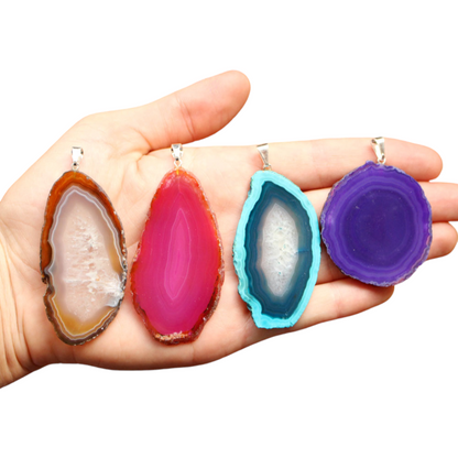 Agate Slice Pendants