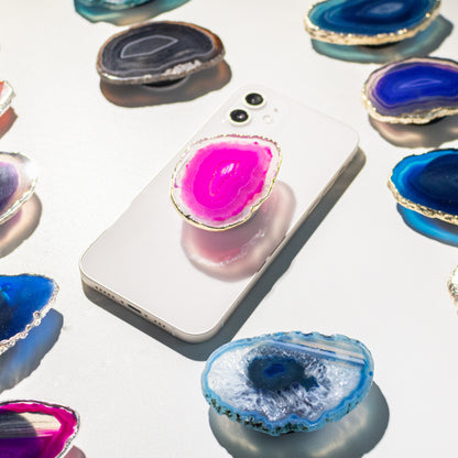 Agate Slice Phone Grips