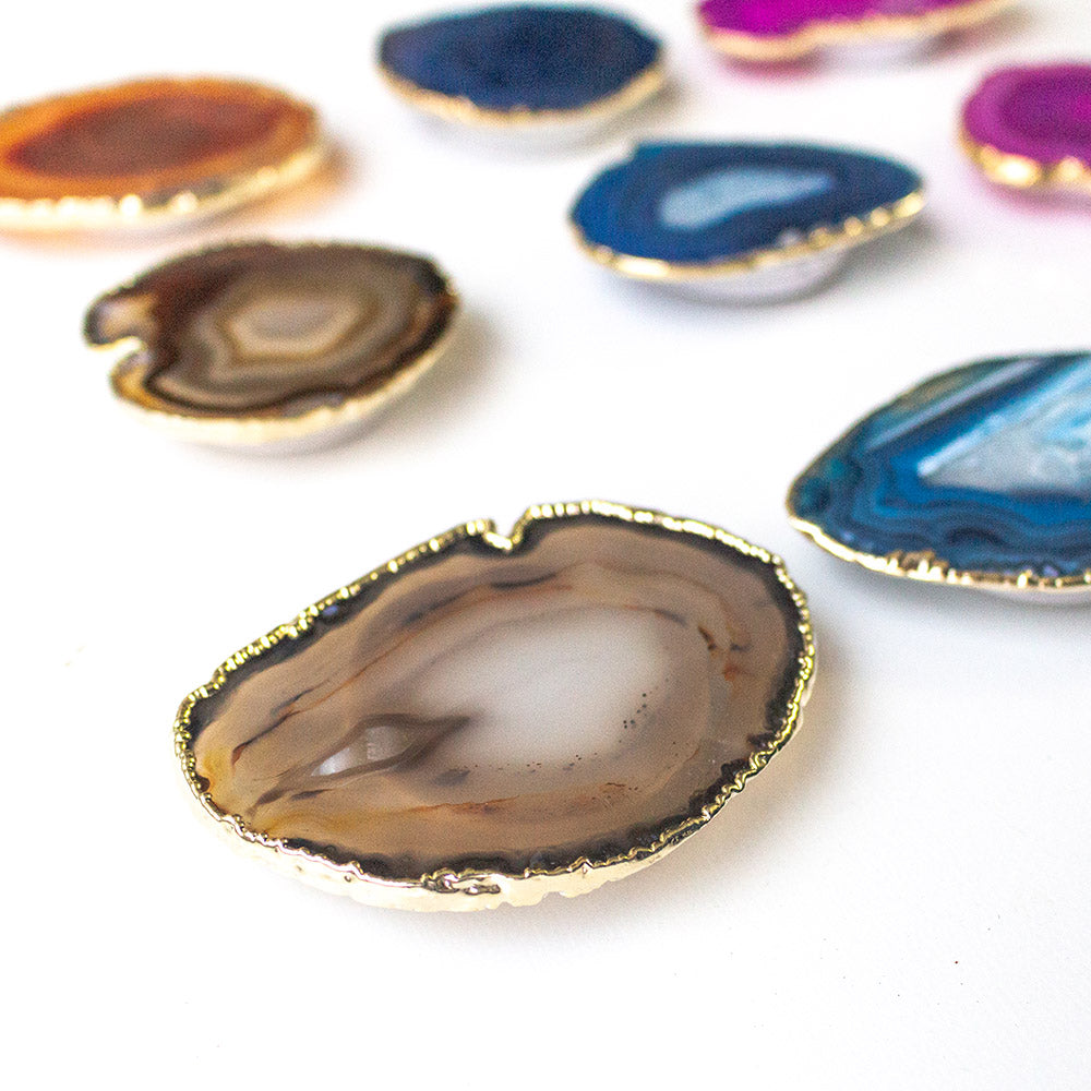 Agate Slice Phone Grips