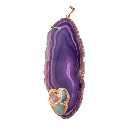 Agate Slice + Tumbled Pendants