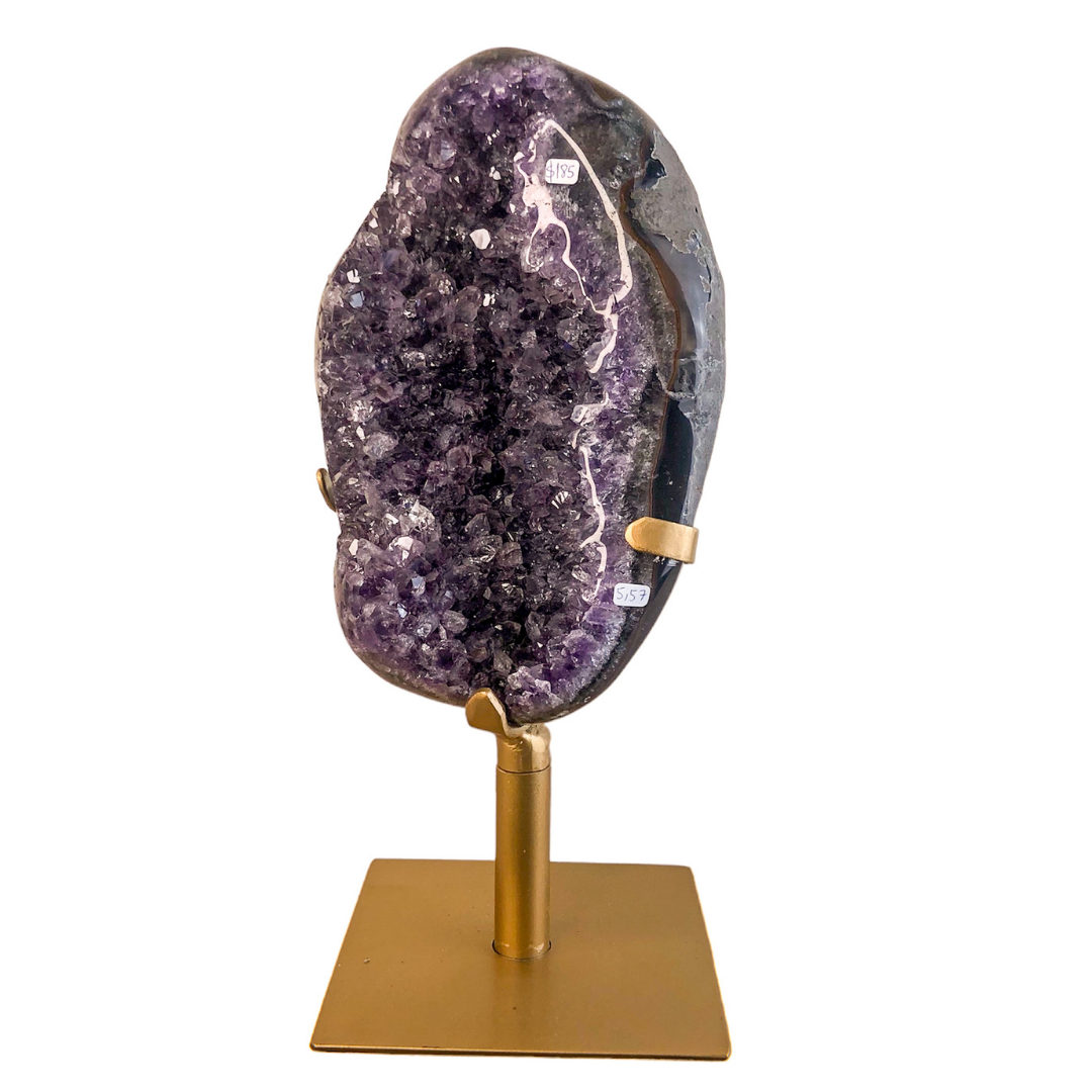 Amethyst Cluster on Stand - Beside