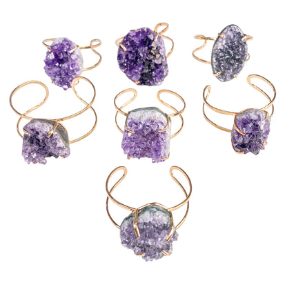 Amethyst Druzy Bracelets