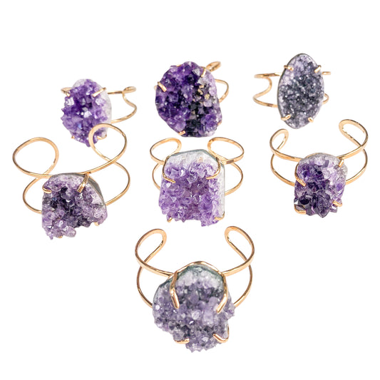 Amethyst Druzy Bracelets