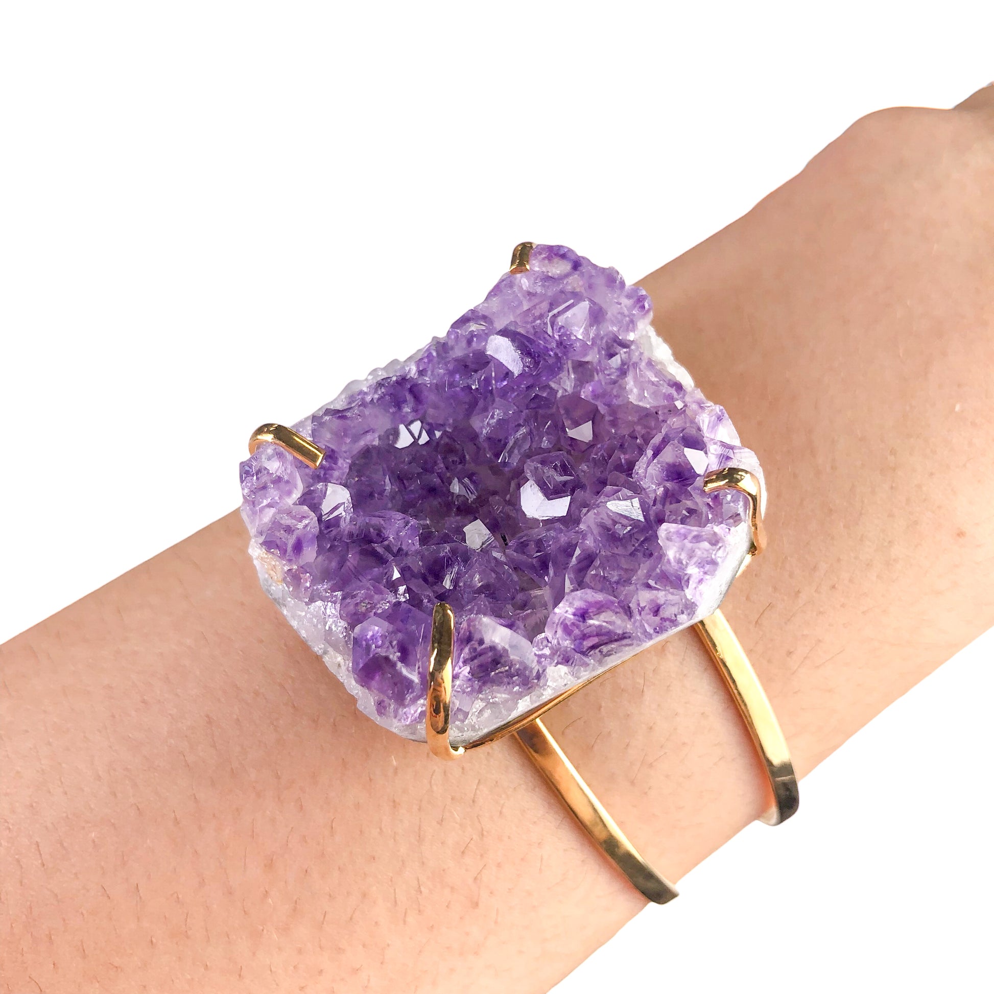 Amethyst Druzy Bracelets