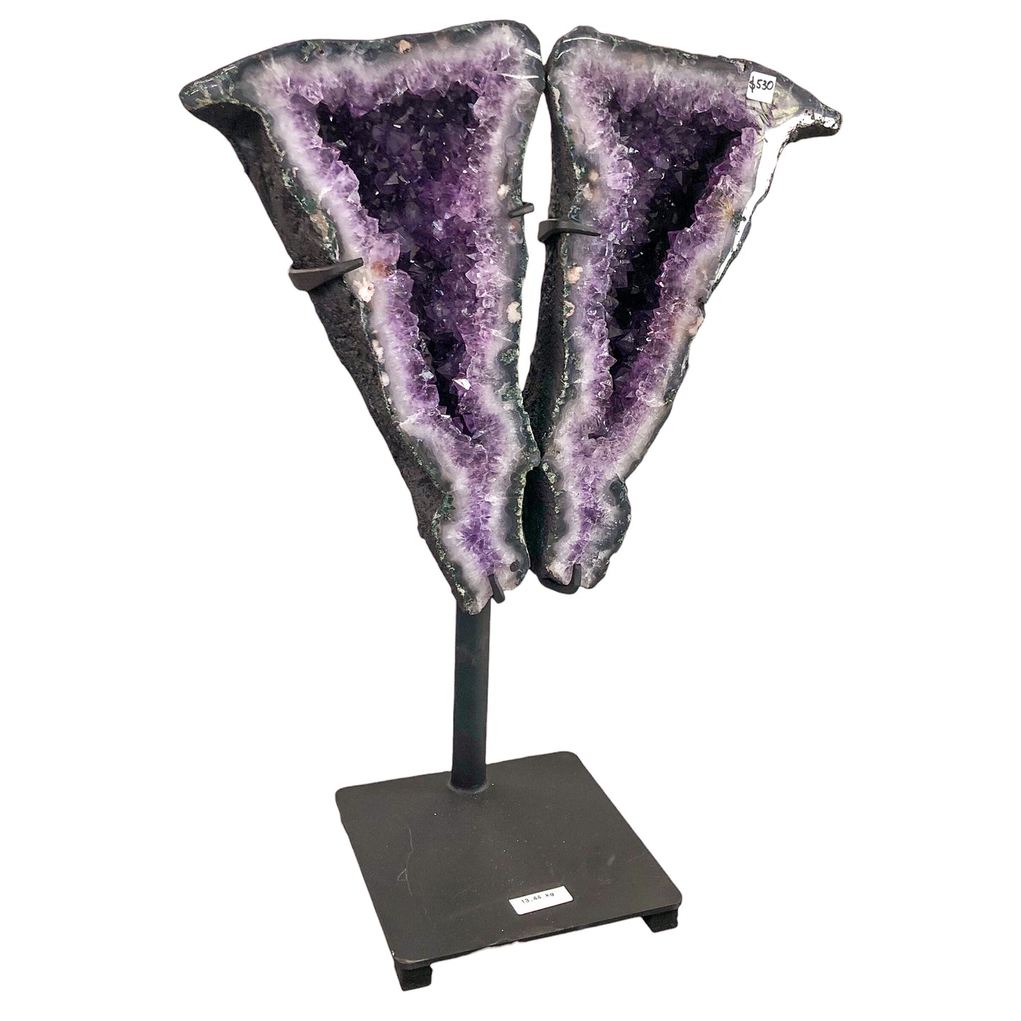 AMETHYST DRUZY BUTTERFLY ON STAND