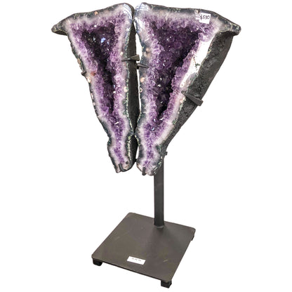 AMETHYST DRUZY BUTTERFLY ON STAND