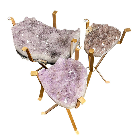 Amethyst Druzy Tables