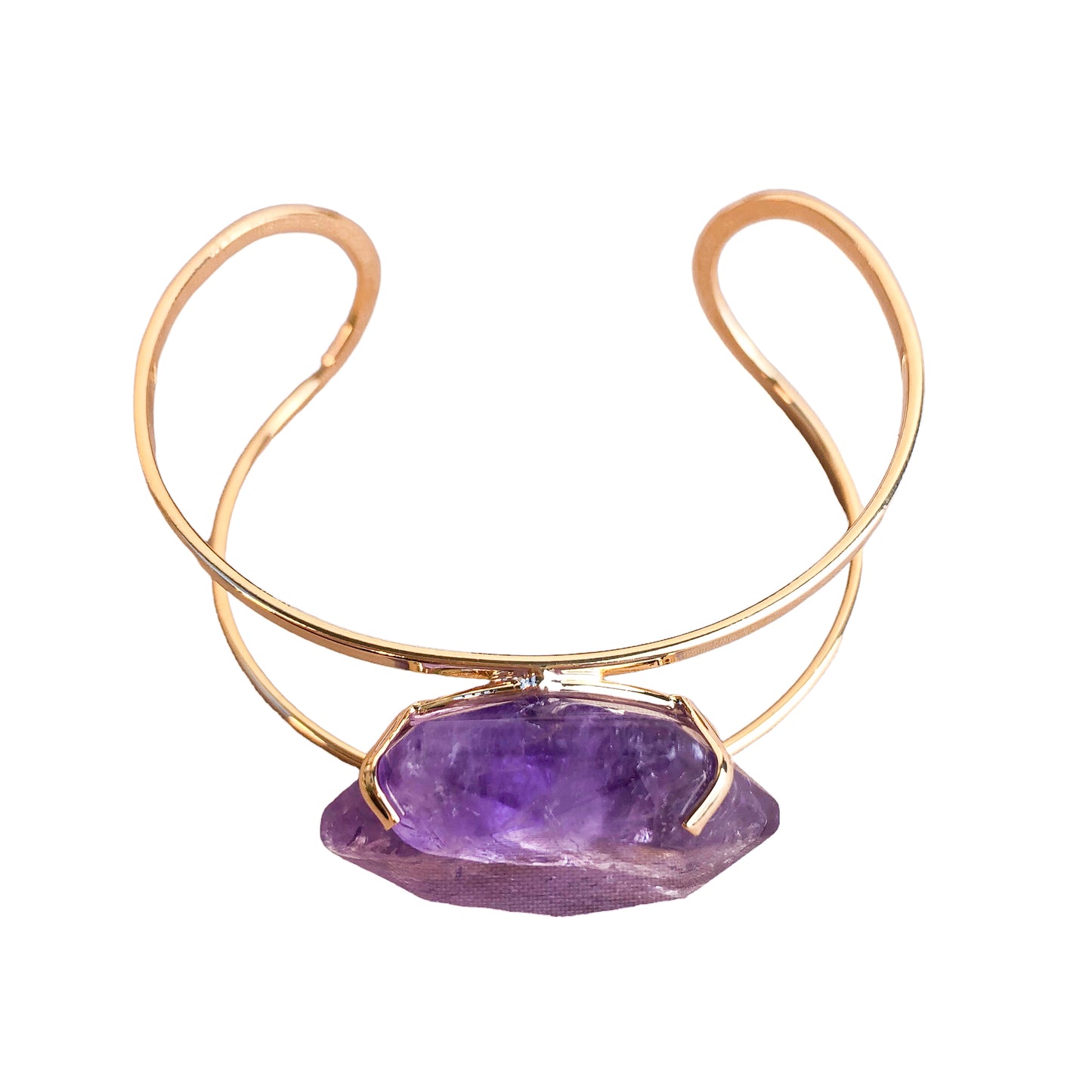 Amethyst Hexagon Bracelet