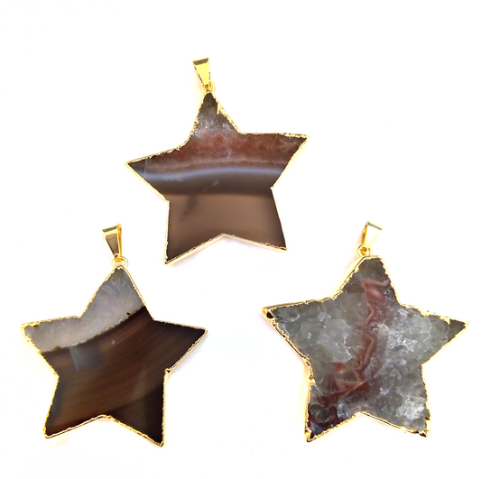 Amethyst Star Pendants