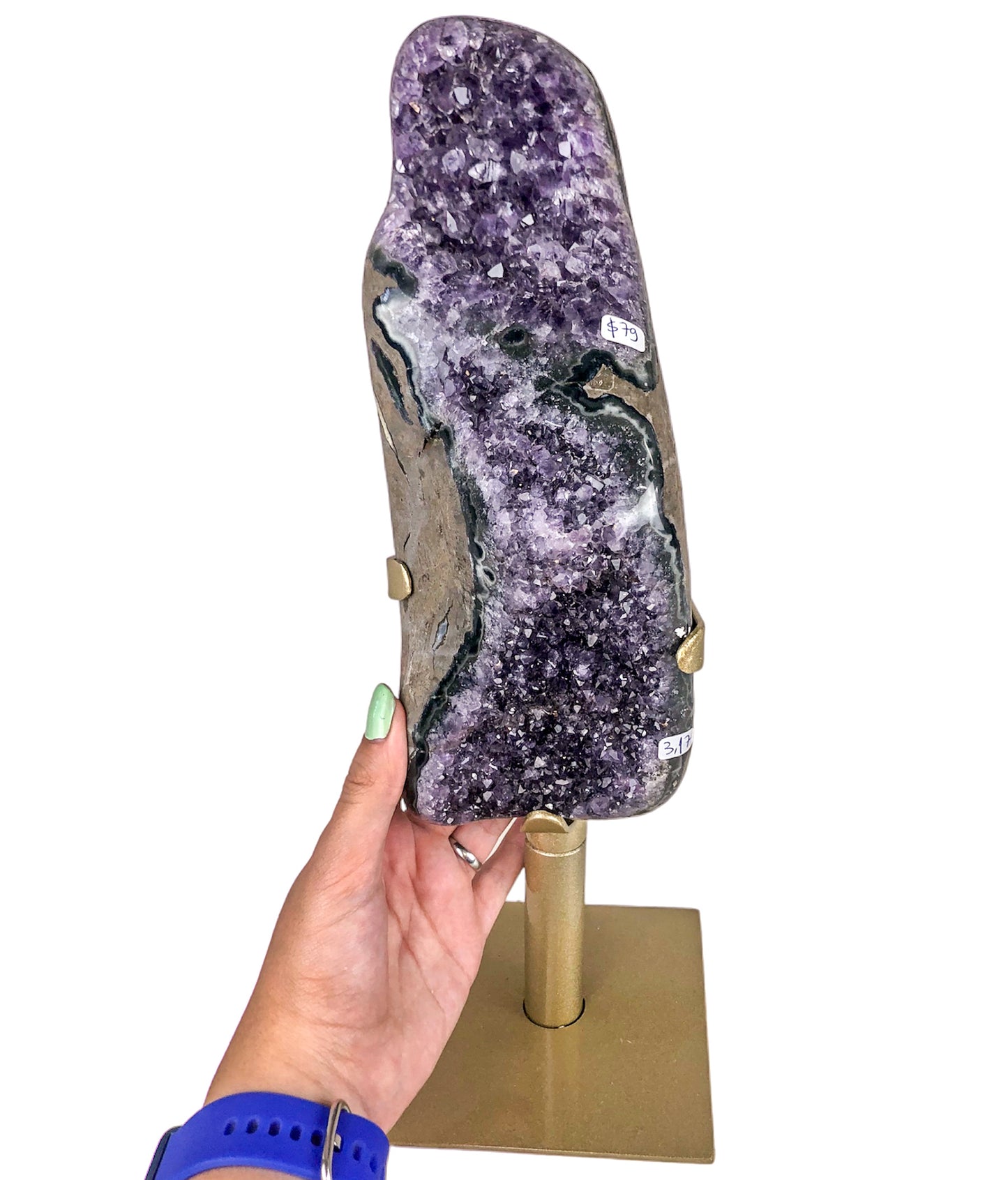 AMETHYST CLUSTER ON STAND - Nativa Gems Brazil