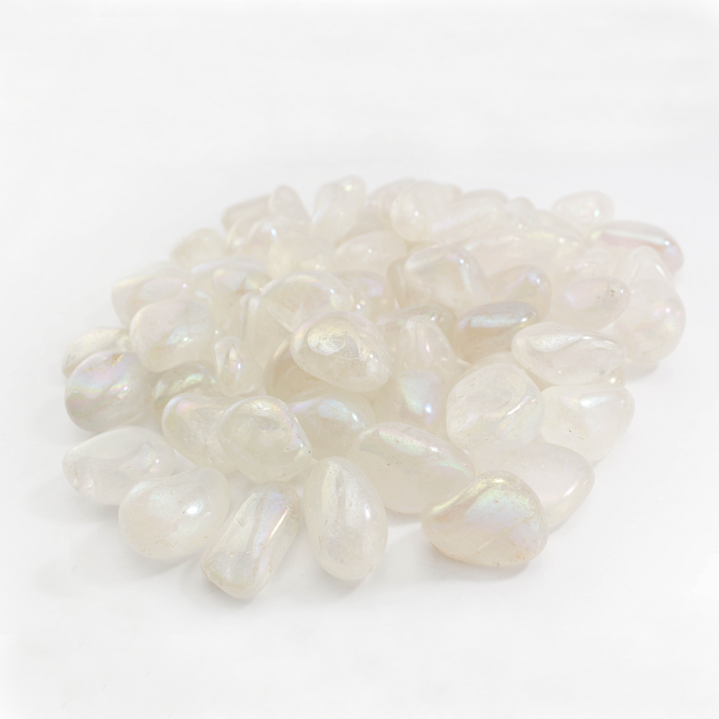 Aura Clear Quartz Tumbled Stones