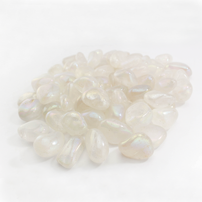 Aura Clear Quartz Tumbled Stones