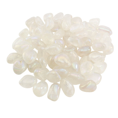 Aura Clear Quartz Tumbled Stones