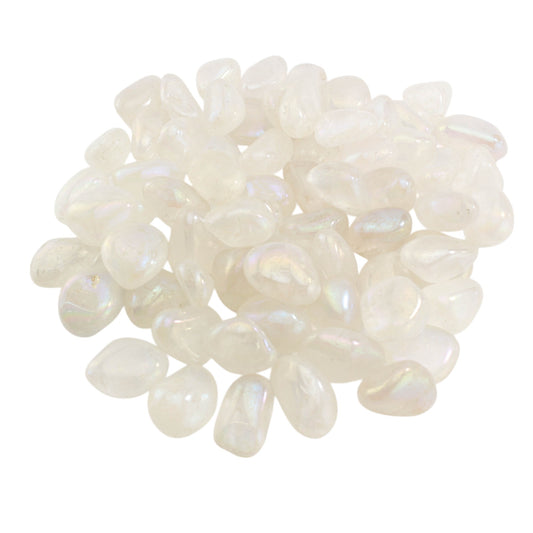 Aura Clear Quartz Tumbled Stones