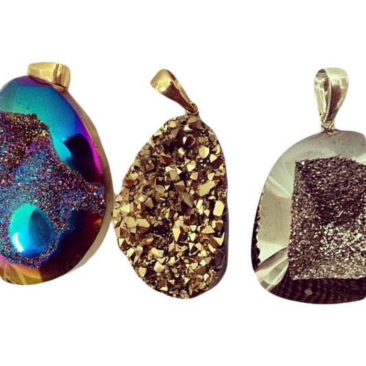 Cabochon Druzy Pendant - Nativa Gems