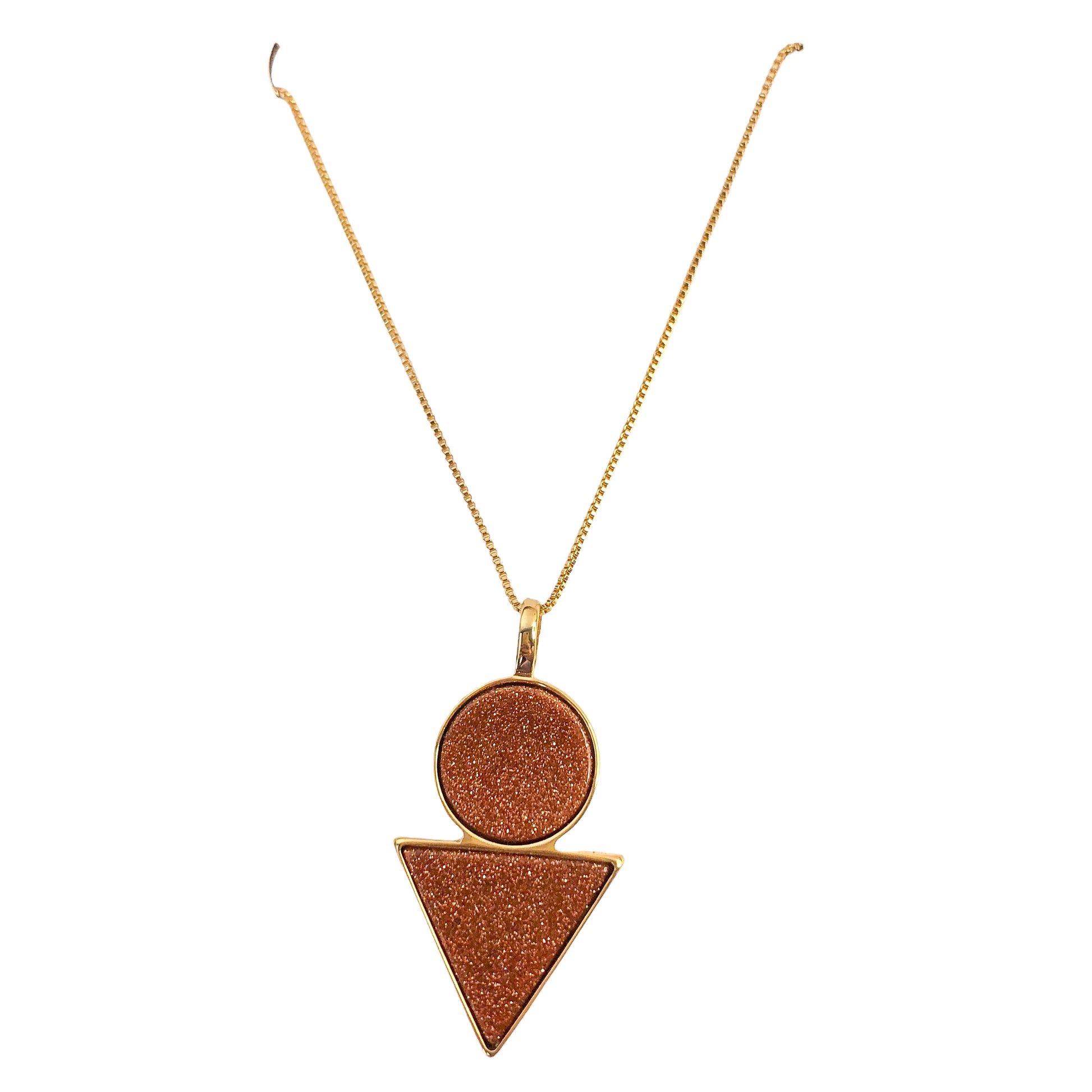 Circle and Triangle Necklace