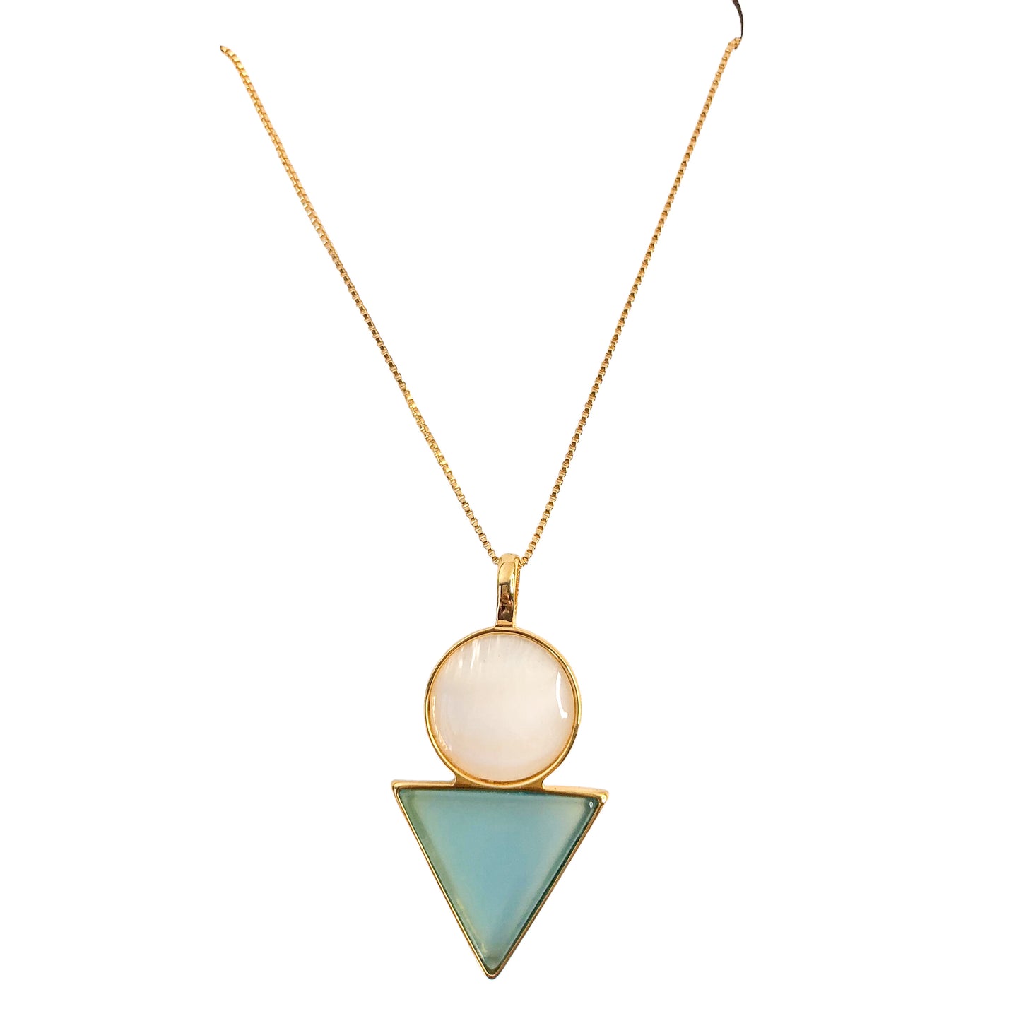 Circle and Triangle Necklace