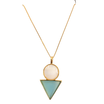 Circle and Triangle Necklace