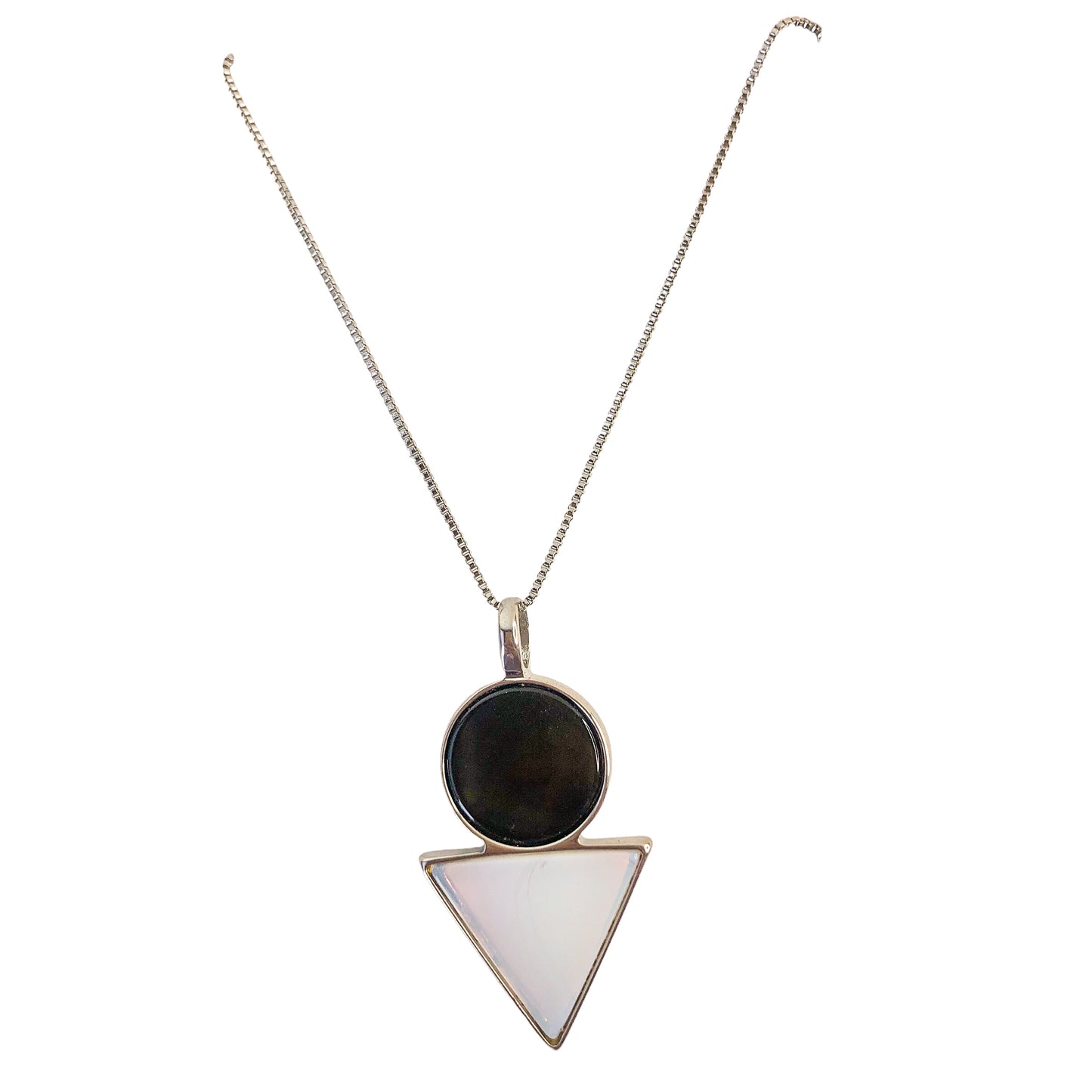 Circle and Triangle Necklace