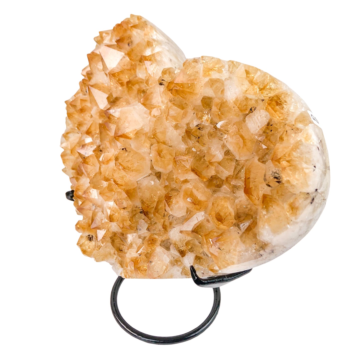 Citrine Cluster Heart on Stand