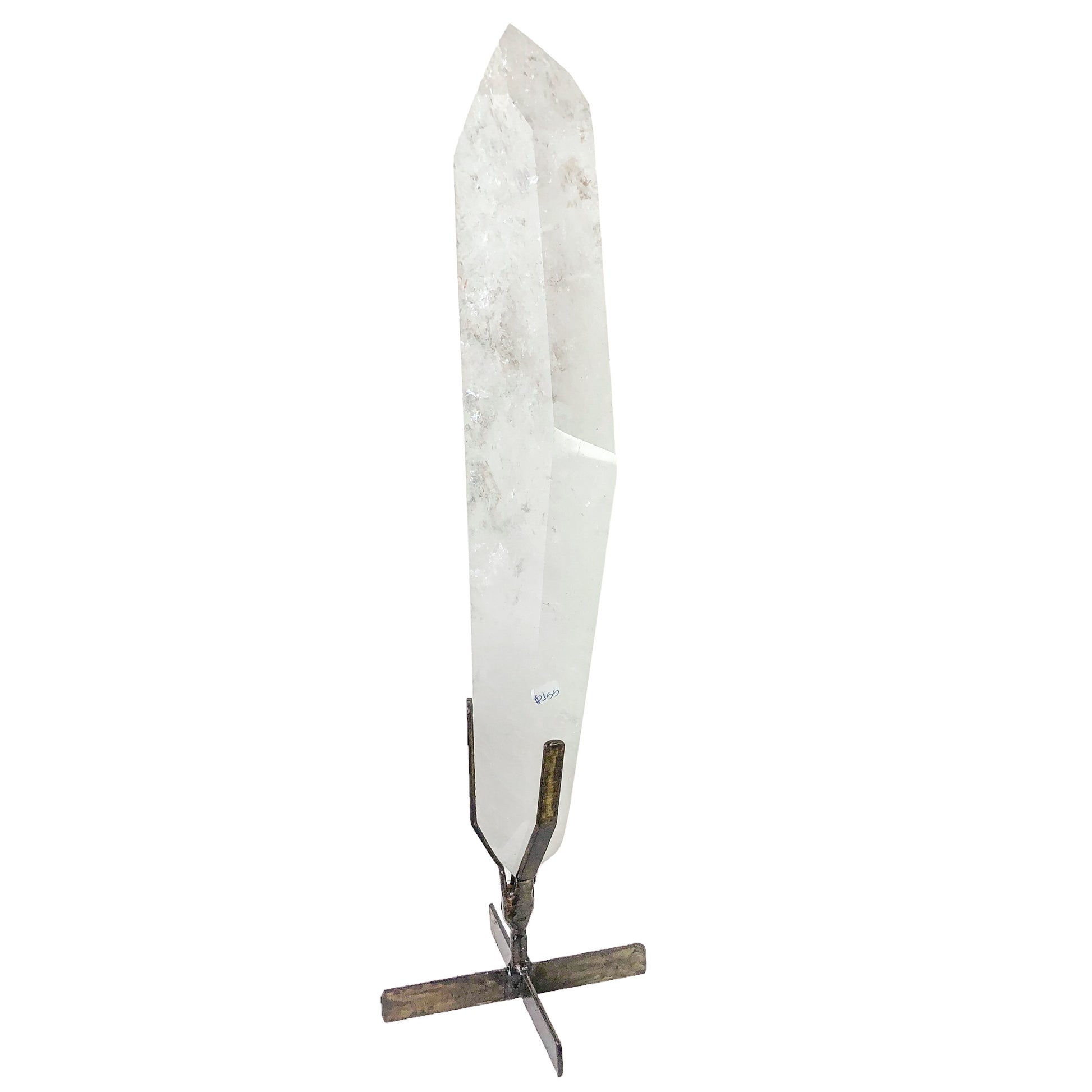 Clear Quartz Lemurian on Stand