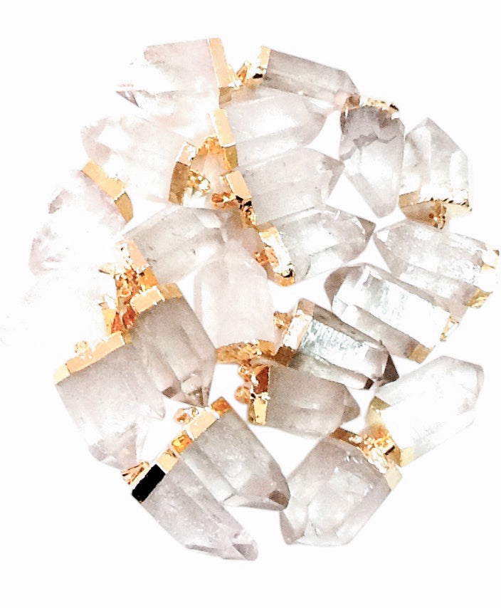 Clear Quartz Rough Pendants