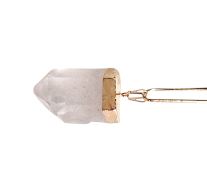 Clear Quartz Rough Pendants