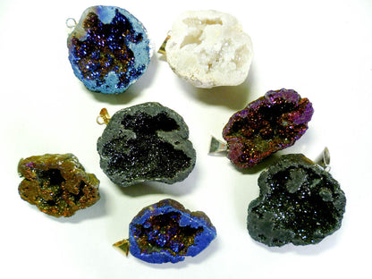 Coated Druzy Pendant - Nativa Gems
