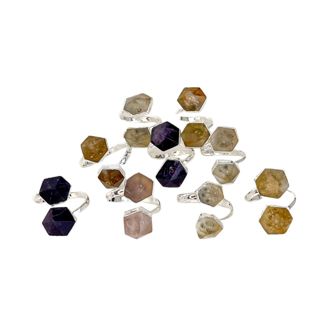 Permed Rings Nativa Gems - Wholesale Crystals from Brazil
