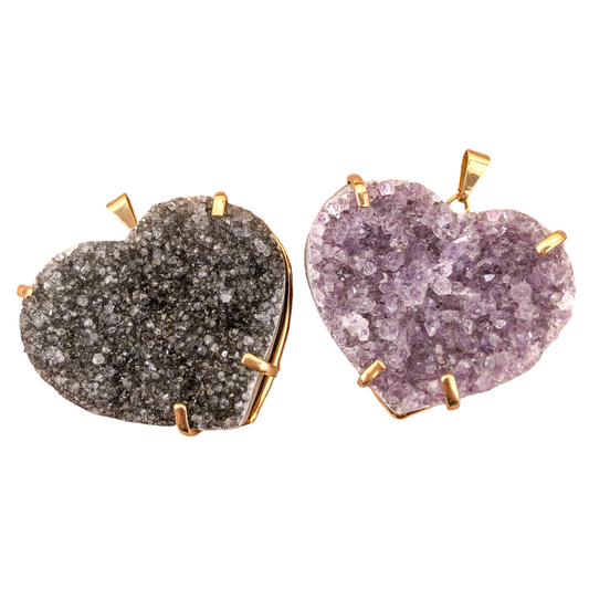 DRUZY HEART PENDANTS - Nativa Gems