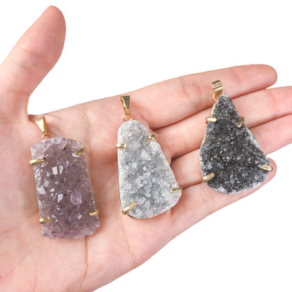 Druzy Pendants