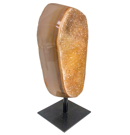 AGATE DRUZY ON STAND - Nativa Gems Brazil