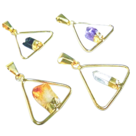 Triangle Crystal Pendant - Nativa Gems
