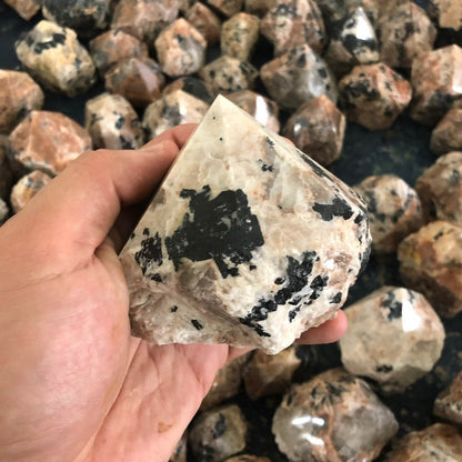 Feldspar with Black Tourmaline Points